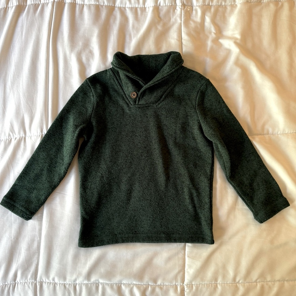 Jumping Bean 4T green sweater